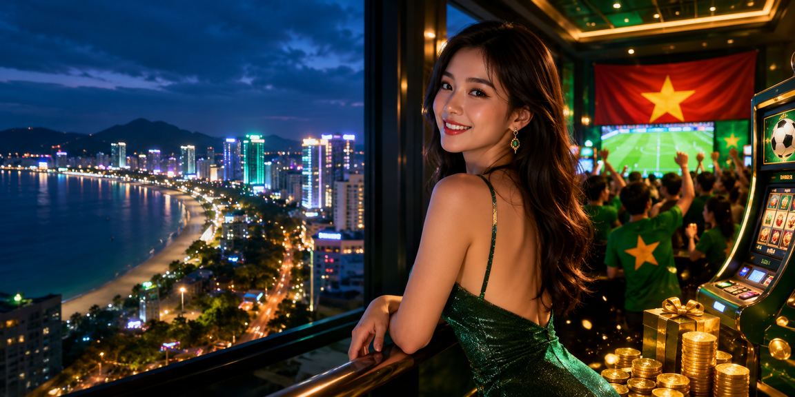 Người chơi nữ tại Quy Nhơn trải nghiệm slot game cao cấp trên điện thoại